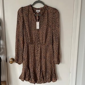 Heartloom leopard dress. NWT